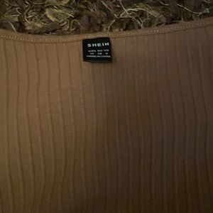 Dark tan, long dress